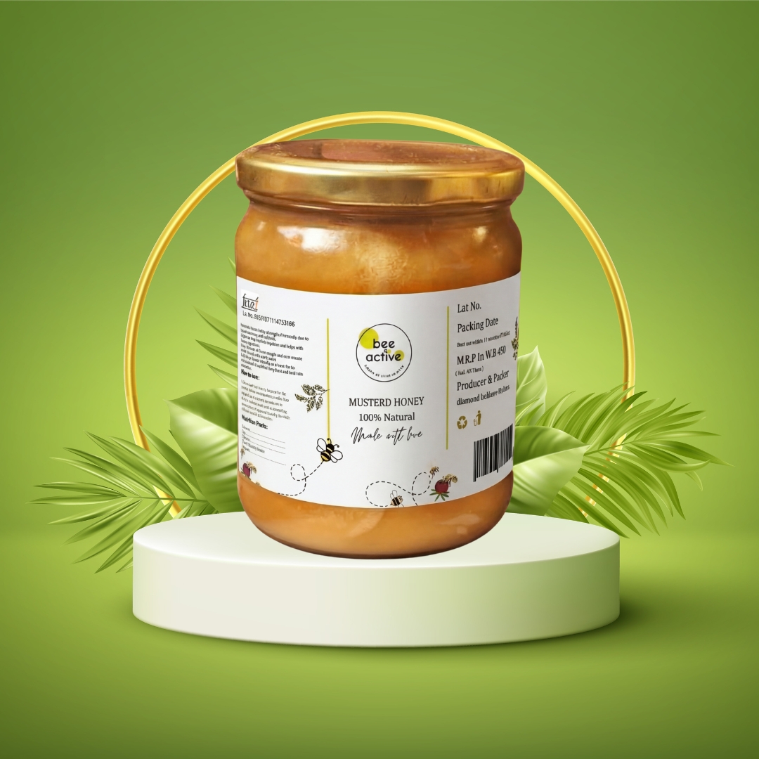 Fresh Mustard Honey | Pure Mustard Honey from Beekeeper